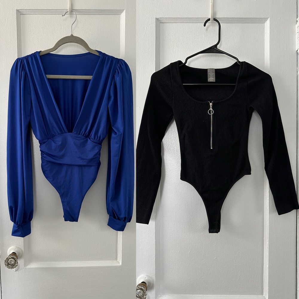 Dynamic Bodysuit and Unbranded Bodysuit - Black One Size and Blue Size Small